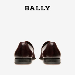 Bally/巴利新款KELSY男士经典时尚马衔扣百搭乐福鞋皮鞋6234481（41.5、酒红色）