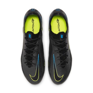 Nike耐克官方PHANTOM GT ELITE FG暗煞系列男/女足球鞋新款CK8439（41、090黑/黑/明黄/浅清透蓝）