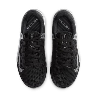 Nike耐克官方METCON 6女子训练鞋透气轻盈缓震印花运动网眼AT3160（36.5、010黑/金属银/金属银）