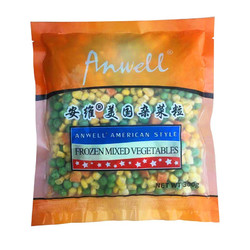 Anwell 安维 安维（Anwell）美国冷冻混合蔬菜丁300g 欧式杂菜 什锦菜  方便菜生鲜  半成品沙拉菜