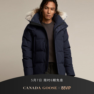 CANADA GOOSE / 加拿大鹅 Fusion Fit版 Wyndham 派克大衣 3808MA（XS、67 深蓝色）