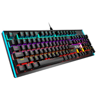 牧马人 K100 104键 有线机械键盘+M1 电竞游戏鼠标 RGB版
