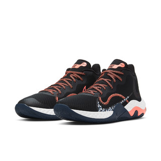 Nike耐克官方NIKE RENEW ELEVATE 男/女篮球鞋新款情侣 CK2669（40.5、005黑/大学金/仙人掌花红/晶洞水鸭青/白色）