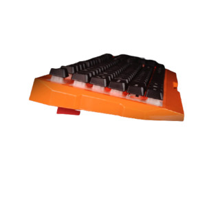A4TECH 双飞燕 K152 104键 有线薄膜键盘 橙色 无光