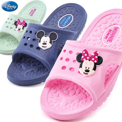 Disney 迪士尼 儿童拖鞋夏防滑家居男童女童可爱室内洗澡浴室软底幼儿小孩凉拖鞋