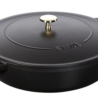 STAUB 珐宝 40511-472-0 砂锅(28cm、3.7L、铸铁、黑色)