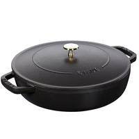 STAUB 珐宝 40511-472-0 砂锅(28cm、3.7L、铸铁、黑色)