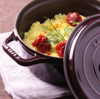 STAUB 珐宝 40509-825 汤锅(22cm、2.6L、铸铁、石榴红)