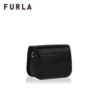 FURLA/芙拉品牌下架METROPOLIS 2020秋冬新品女士微型链条斜挎包(黑色)
