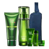 PECHOINPEHCHAOLIN 百雀羚 男士净衡补水控油套装 (洗面奶100g+爽肤水100ml+洁面乳30g+平衡乳20ml+水凝露8g+化妆包)