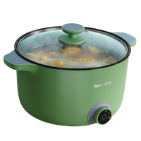 AUX 奥克斯 HX-12B106 多用途锅 1.5L 牛油果绿 双耳款