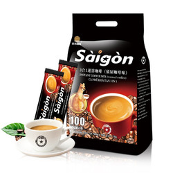 SAGOcoffee 西贡咖啡 越南进口西贡三合一猫屎咖啡味速溶咖啡1700g(17gx100条)