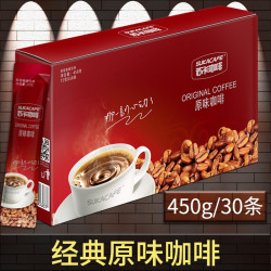 SUKACAFE 苏卡咖啡 苏卡咖啡 3合1经典速溶咖啡 30条450g盒装