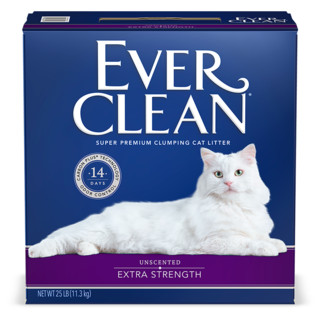 EVER CLEAN 铂钻 紫标 膨润土猫砂 11.3kg*2盒 清香