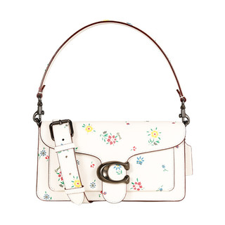 COACH 蔻驰 Tabby系列 女士皮革斜挎包 630 V5CHK 白色印花 中号