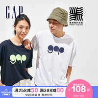 Gap 盖璞 Gap男女装情侣潮流纯棉短袖T恤732678夏季2021新款