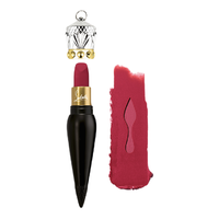 Christian Louboutin 黑管丝绒哑光唇膏 #001M Rouge Louboutin路铂廷红 3.8g（赠唇膏盒+红唇之吻香水 2ml+幸运之喵香水 2ml+口红体验装+礼袋）