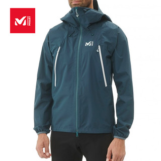 法国觅乐MILLET2.5层防风冲锋衣男女防水透气登山服外套MIV8263（M、女-深蓝）