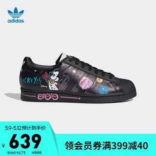 adidas 阿迪达斯 阿迪达斯官网三叶草SUPERSTAR迪士尼米奇FANGTASTIC系列运动鞋GY2676 一号黑/一号黑/白