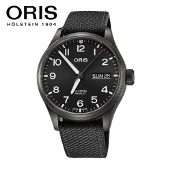ORIS 豪利时 ORIS豪利时飞行员星期日历腕表镀黑盘男自动机械腕表