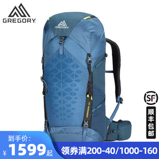 Gregory格里高利PARAGON双肩登山包户外旅行背包男徒步旅行双肩包（48升、欧米加蓝（M/L））