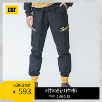 CAT 卡特 时尚收腰螺纹工装裤 CJ3WPP24041 黑色 S