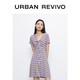 URBAN REVIVO UR青春女装复古条纹系带A字连衣裙YU29R7AE2000