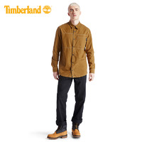 Timberland添柏岚男装时尚休闲工装衬衫式外套|A2AC4（S、A2AC4P47/小麦色）