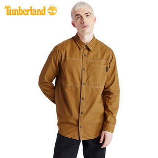 Timberland添柏岚男装时尚休闲工装衬衫式外套|A2AC4（S、A2AC4P47/小麦色）