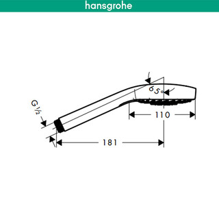 汉斯格雅 柯洛玛select110 三速冷热节水型手持喷头
