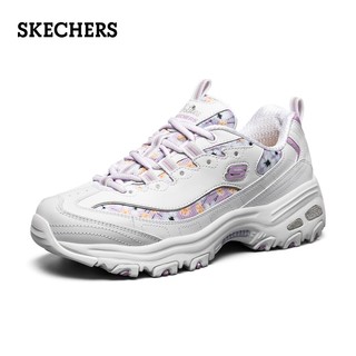 Skechers斯凯奇新款女鞋厚底显高显瘦气质老爹鞋熊猫鞋休闲运动鞋