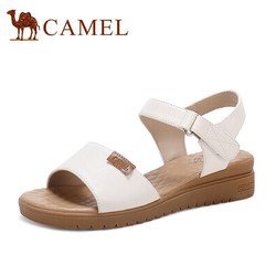 CAMEL 骆驼 A025046268 女士坡跟凉鞋