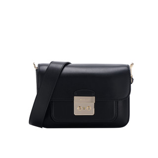 【直营】Michael kors MK 女包牛皮中号单肩斜挎包小方包礼物送礼（30T7GS9L3L/414 藏青色）