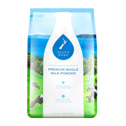 TAUPO PURE /特贝优 高钙调制全脂奶粉400g+ 绿之源优质成人一次性口罩50只