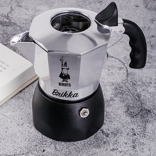 Bialetti 比乐蒂 摩卡壶 银灰色 4杯份+新电陶炉