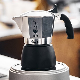 Bialetti 比乐蒂 摩卡壶 银灰色 4杯份+新电陶炉