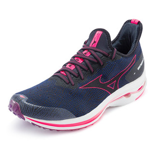 Mizuno 美津浓 Wave Rider Neo 中性跑鞋 J1GC2078-09 深蓝色/粉色 40