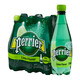 perrier 巴黎水 法国巴黎水Perrier无糖气泡水矿泉水青柠味 500ml*6瓶