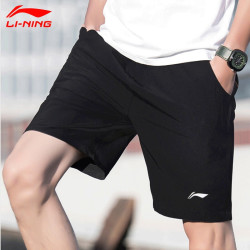 LI-NING 李宁 李宁运动短裤男夏季宽松透气凉爽休闲跑步五分裤男