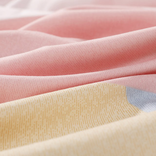水星家纺纯棉全棉四件套高支高密简约北欧风被套套件床单床上用品（格林德沃、1.2m（4英尺）床）
