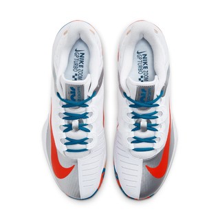 Nike耐克官方AIR ZOOM GP TURBO HC男子硬地球场网球鞋新款CK7513（36.5、103白色/黑）