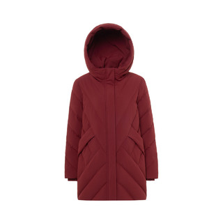 波司登女羽绒服冬季新款中老年妈妈装外套红色B90141002B（200/120B、黑色8056）