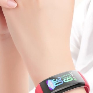 OLOEY zFQbNNTA 智能手环 中国红 硅胶表带（血压、心电图）