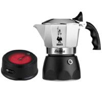 Bialetti 比乐蒂 摩卡壶 暗夜黑 4杯份+新电陶炉