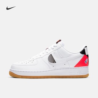 Nike耐克官方AIR FORCE 1 '07 LV8 AF1男子运动鞋新款CT2298（36、101白色/白色/亮深红/黑/大学红/灯草蓝）