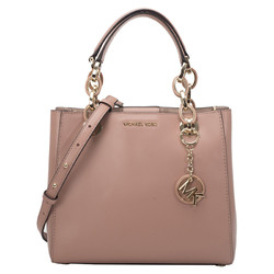 MICHAEL KORS 迈克·科尔斯 MK女包 CYNTHIA系列皮质女士手提单肩斜挎包 30F8TCYS0L 粉