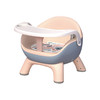 奔麦  多功能儿童椅 樱桃粉 舒适无声PU软垫+餐盘+透明餐盘款