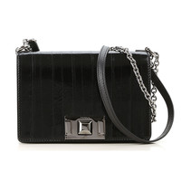FURLA 芙拉 MIMI系列 女士纹理皮革翻盖单肩斜挎包