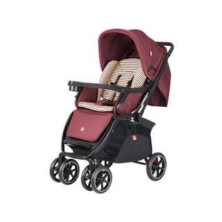 gb好孩子婴儿高景观推车可坐可躺宝宝避震折叠轻便儿童多功能C400（深海蓝（C400P-303BB））