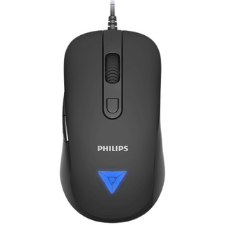 PHILIPS 飞利浦 SPK7223 有线鼠标 6400DPI 黑色